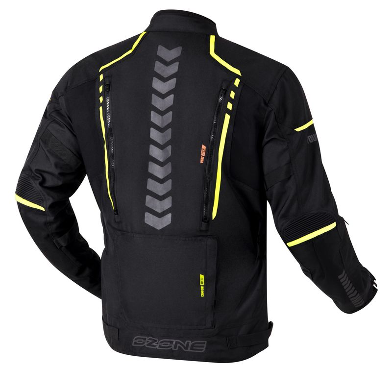 KURTKA TEKSTYLNA TOUR II BLACK/FLUO YELLOW